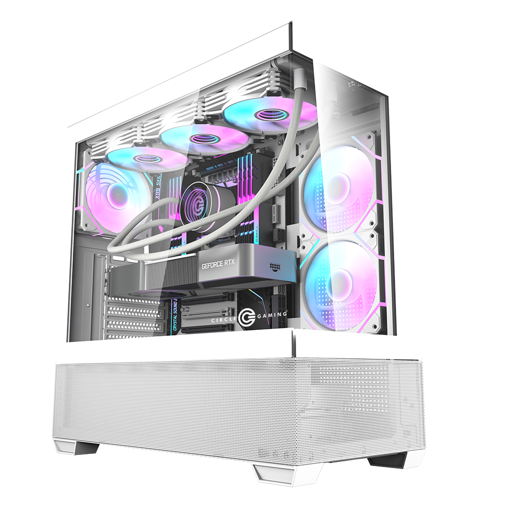 Defender ZX3 Mid-Tower Gaming Cabinet - White | Stylish Defender ZX3 Mid-Tower Gaming Cabinet - White | Stylish