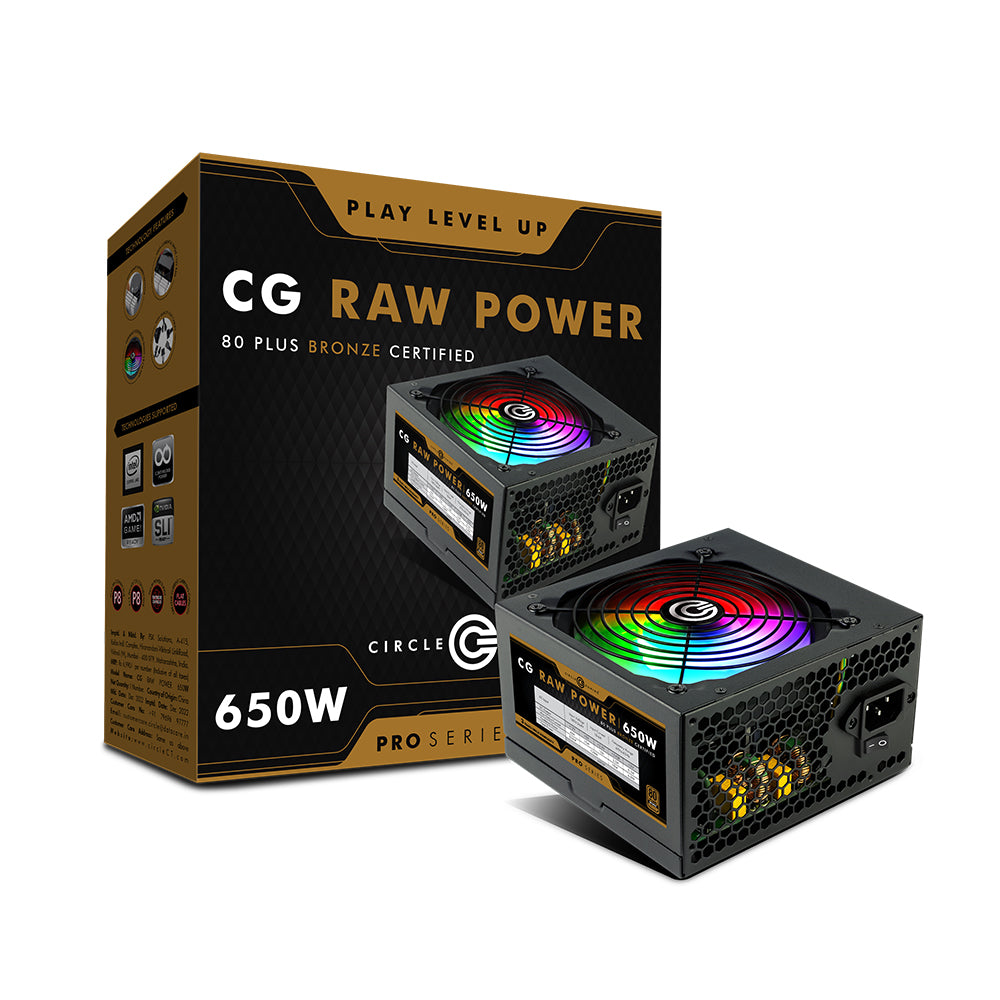 650W 80 plus Bronze Power Supply - Black