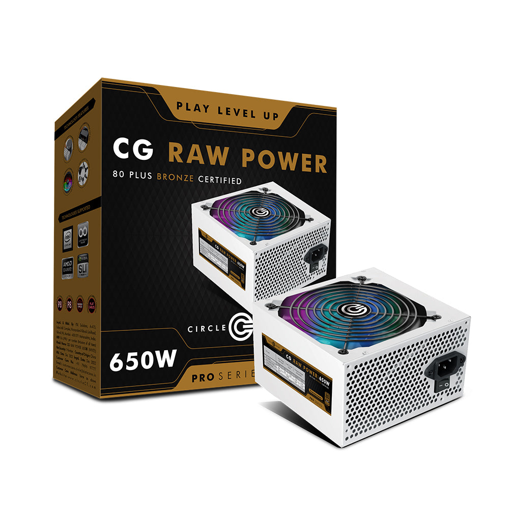 650W 80 plus Bronze Power Supply - White