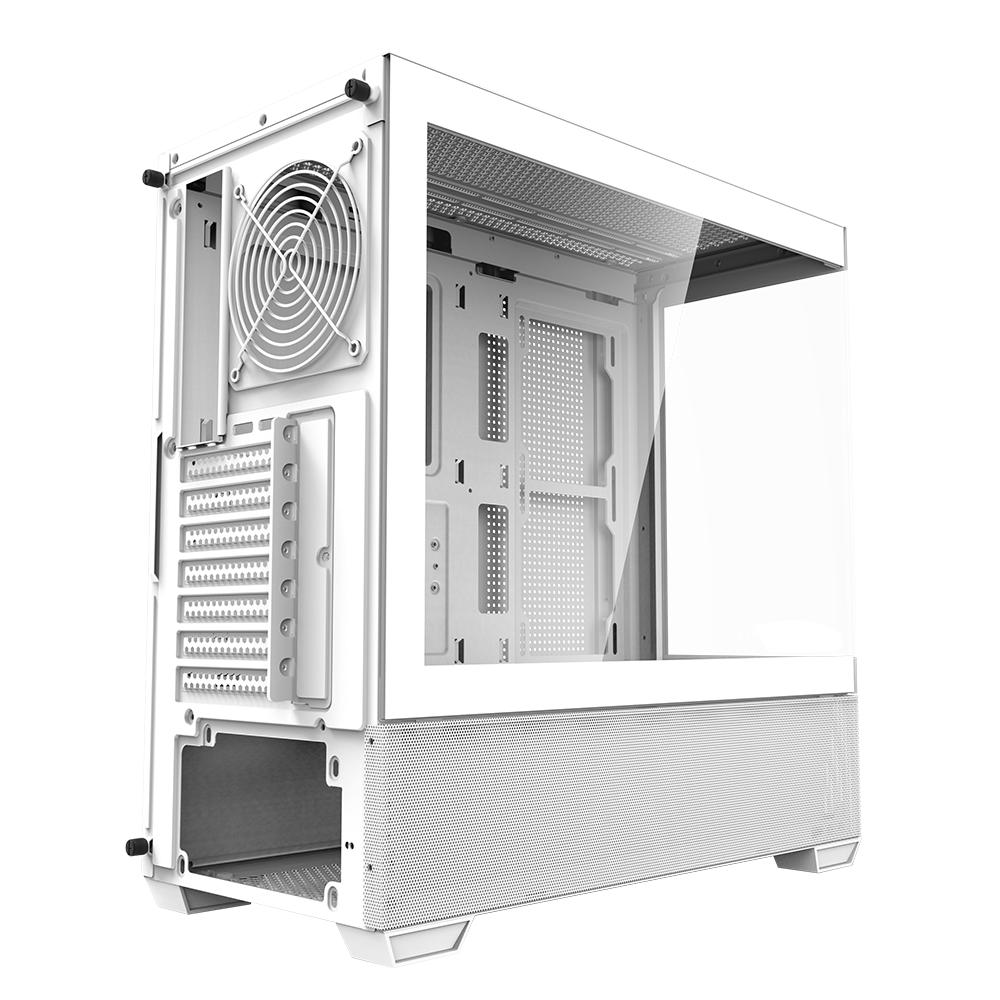 Defender ZX3 Mid-Tower Computer Case Gaming Cabinet - White
