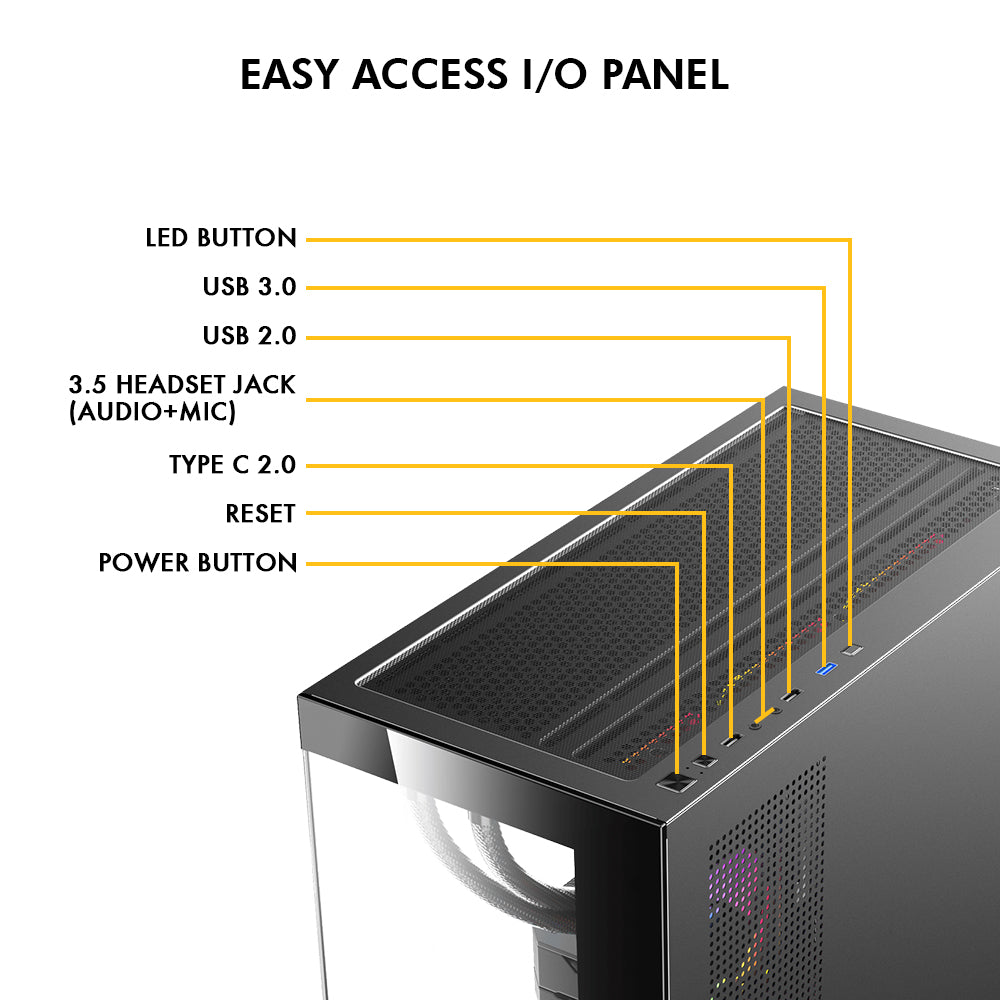 Defender Micro BTF ARGB - Black