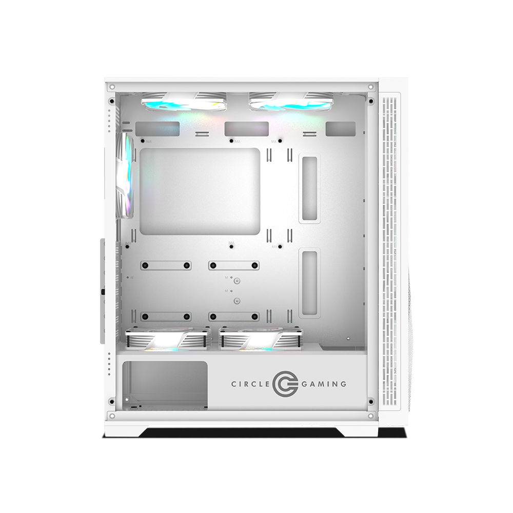 Furious Mesh 240 ARGB Mid-Tower Computer Case Gaming Cabinet - White