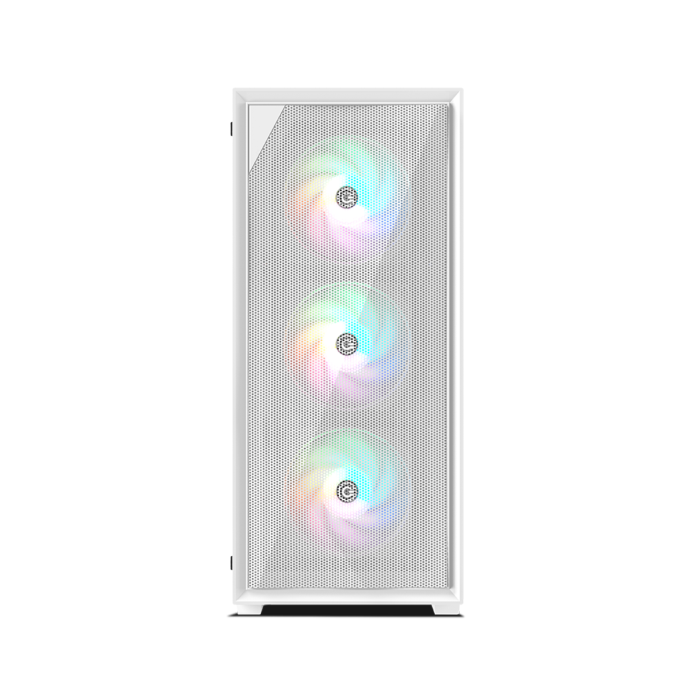 Furious Mesh 240 ARGB Mid-Tower Computer Case Gaming Cabinet - White