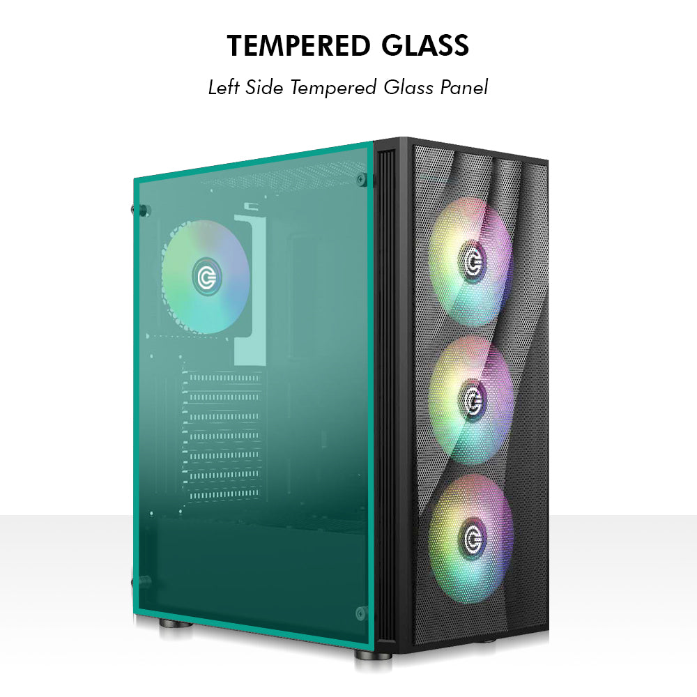 Xtender X1 Mid- Tower Computer Case | Gaming Cabinet - Black