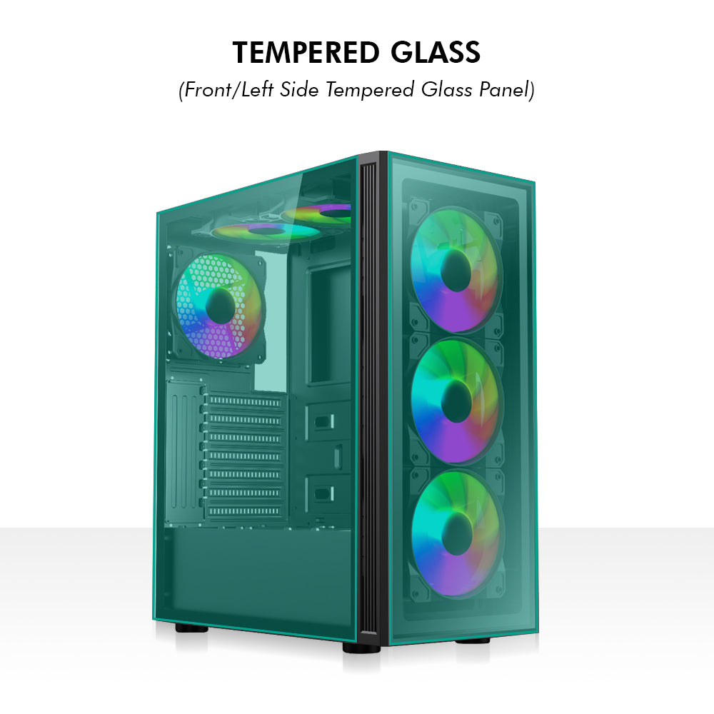 Xtender X2 Mid- Tower Computer Case | Gaming Cabinet - Black