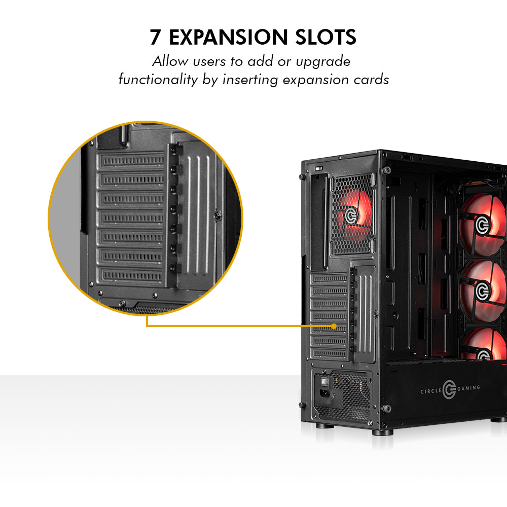 Xtender X2 Mid- Tower Computer Case | Gaming Cabinet - Black