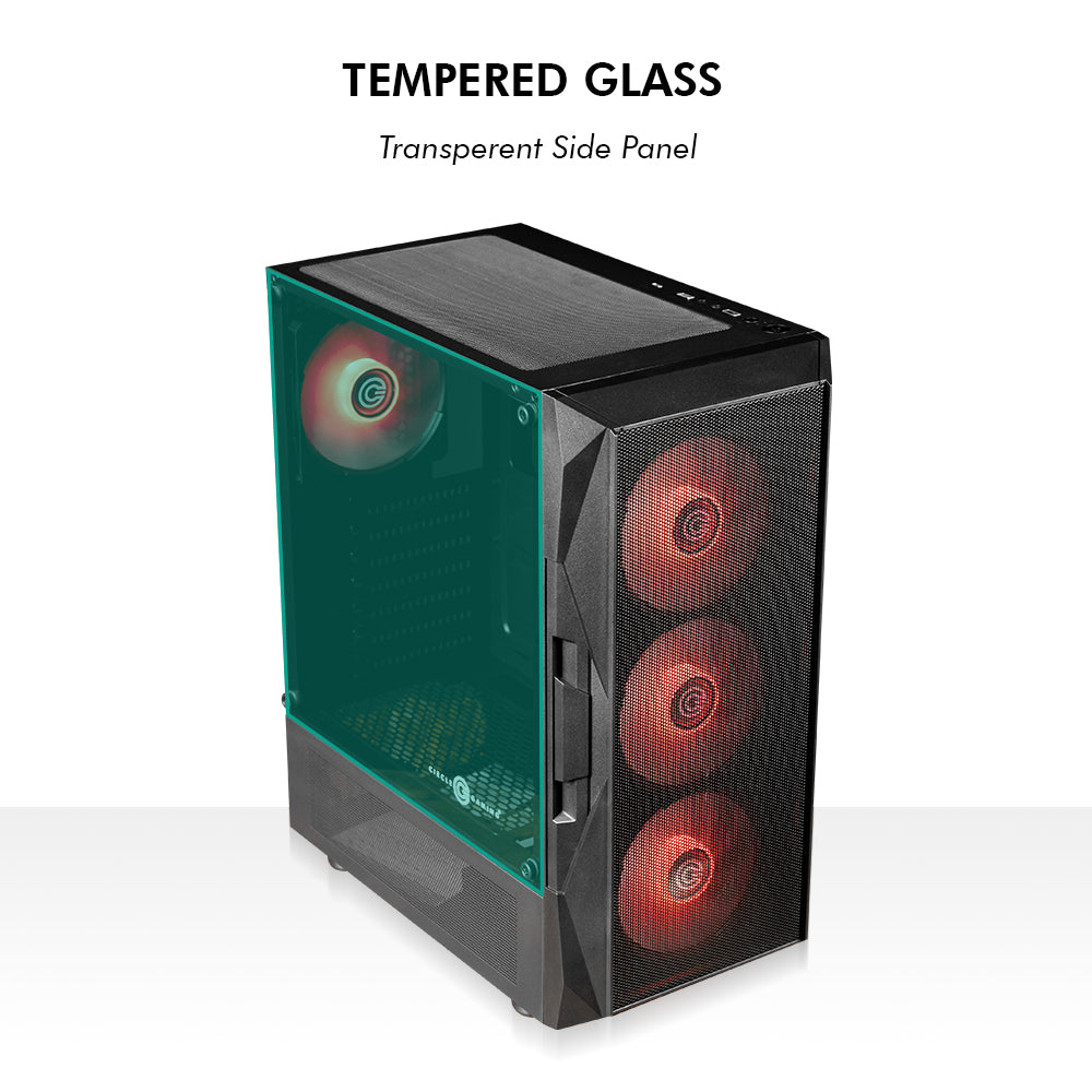 Xtender X4 Mid- Tower Computer Case | Gaming Cabinet - Black