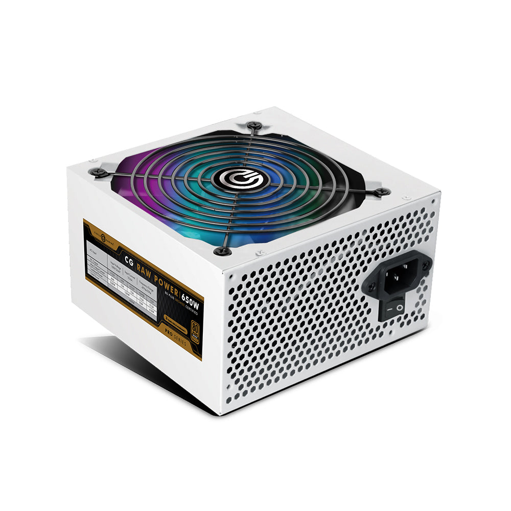 650W 80 plus Bronze Power Supply - White