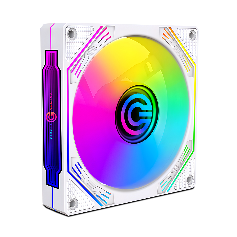 Infinity X3 ARGB White Gaming LED Fan - High Performance with Stunning Lighting