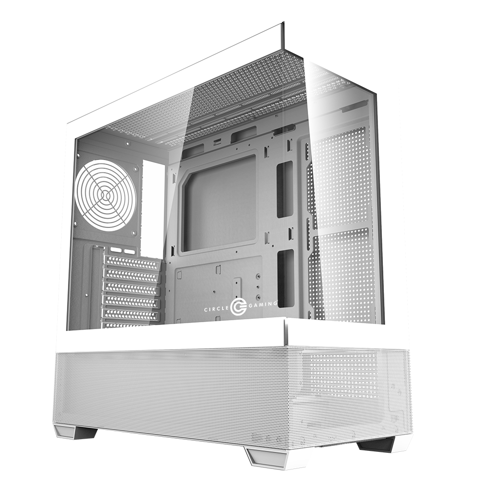 Defender ZX3 Mid-Tower Computer Case Gaming Cabinet - White