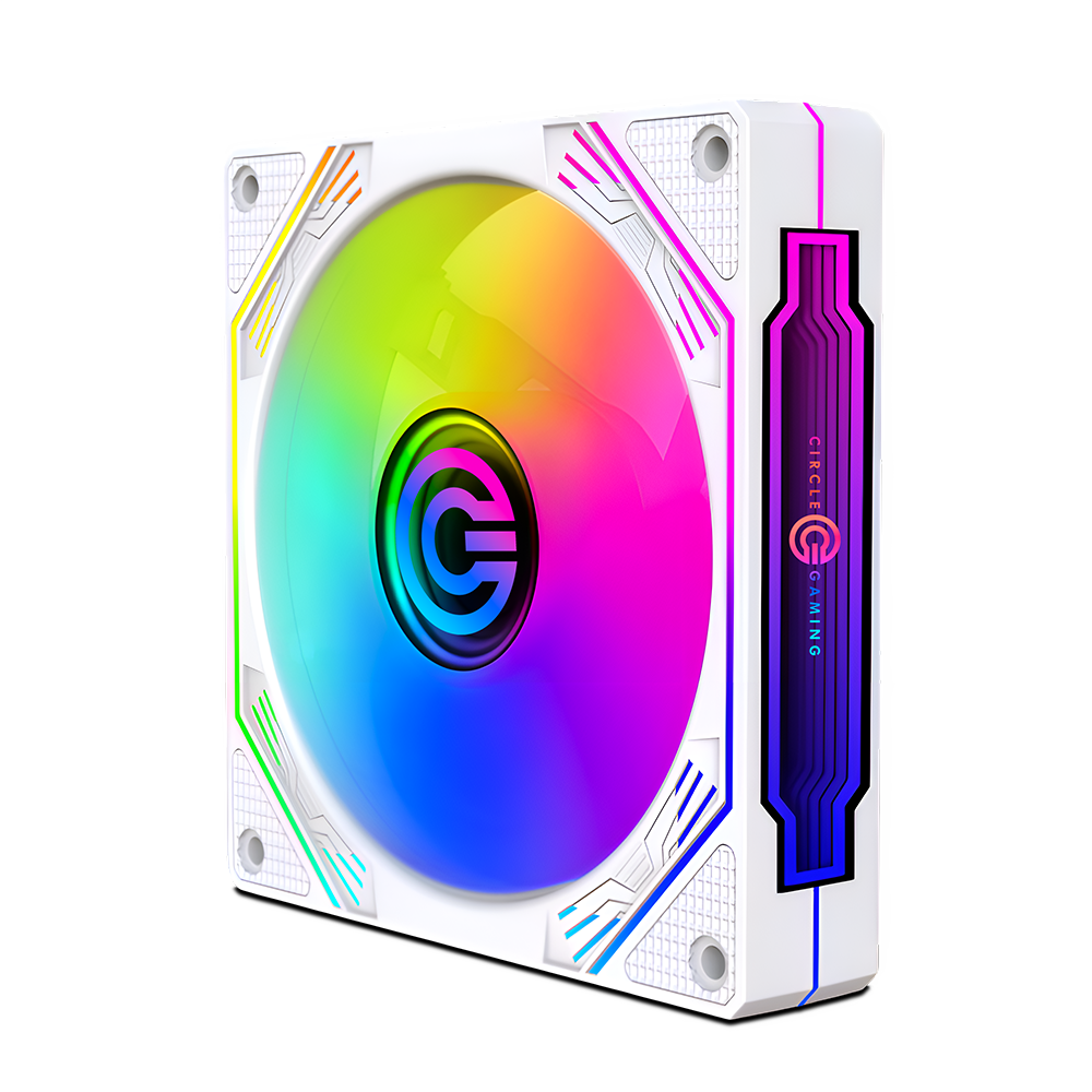 Infinity X3 ARGB White Gaming LED Fan - High Performance with Stunning Lighting