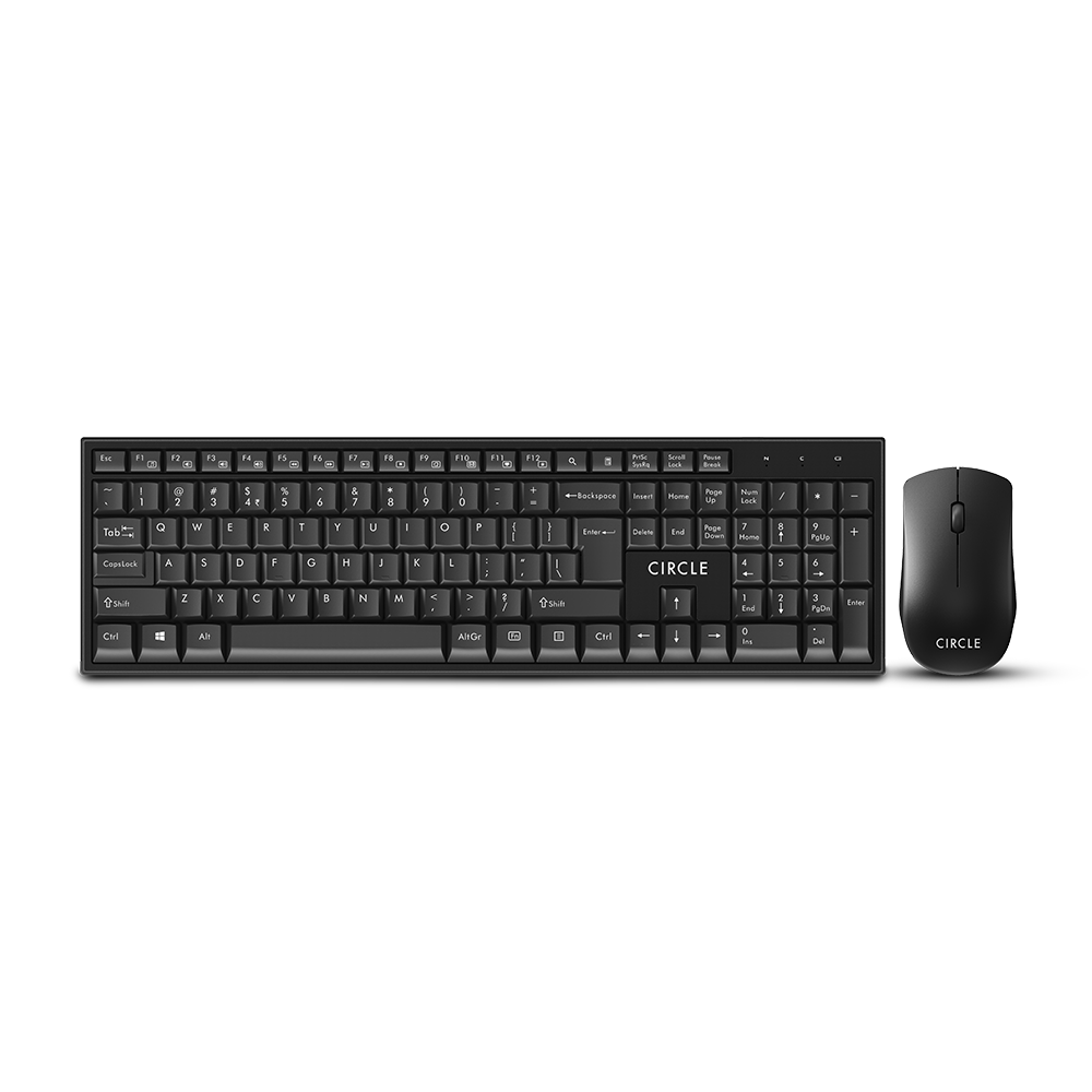 Rover A8 Wireless Combo Keyboard & Mouse - Slim Design with Multimedia Functionality