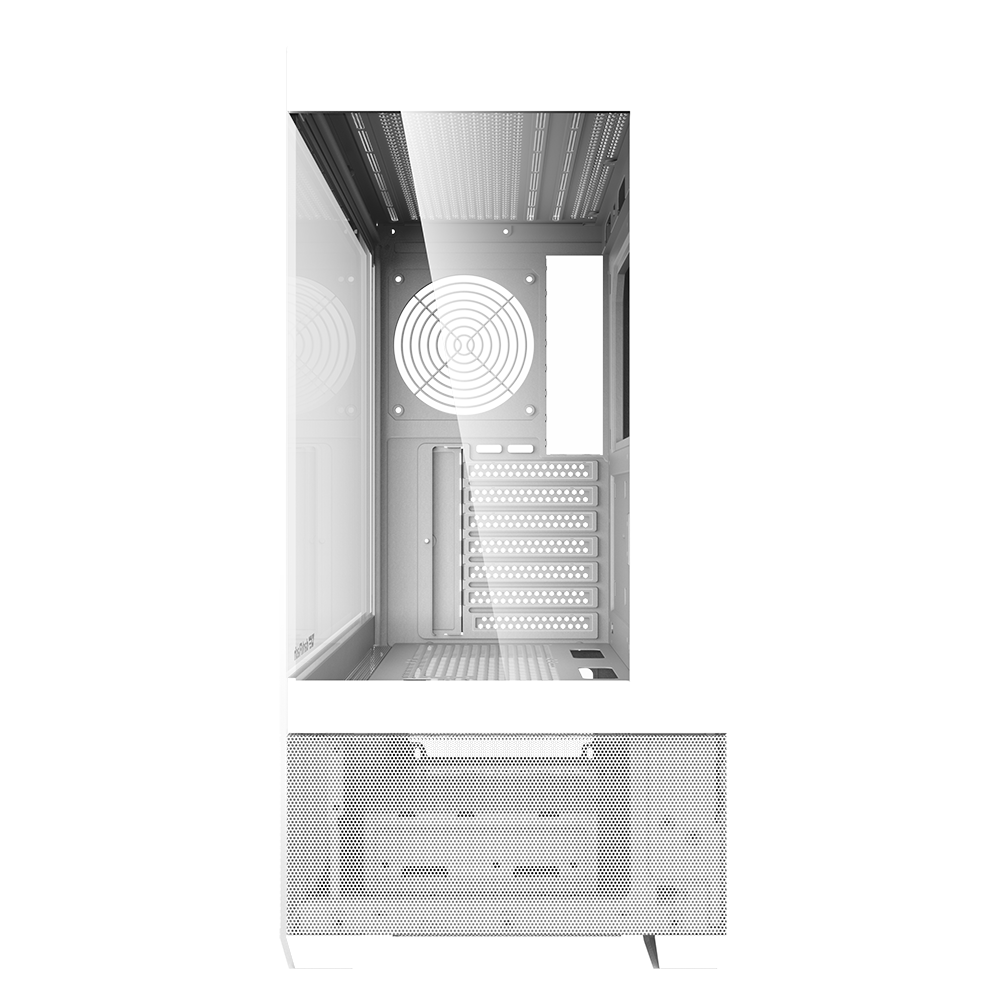 Defender ZX3 Mid-Tower Computer Case Gaming Cabinet - White