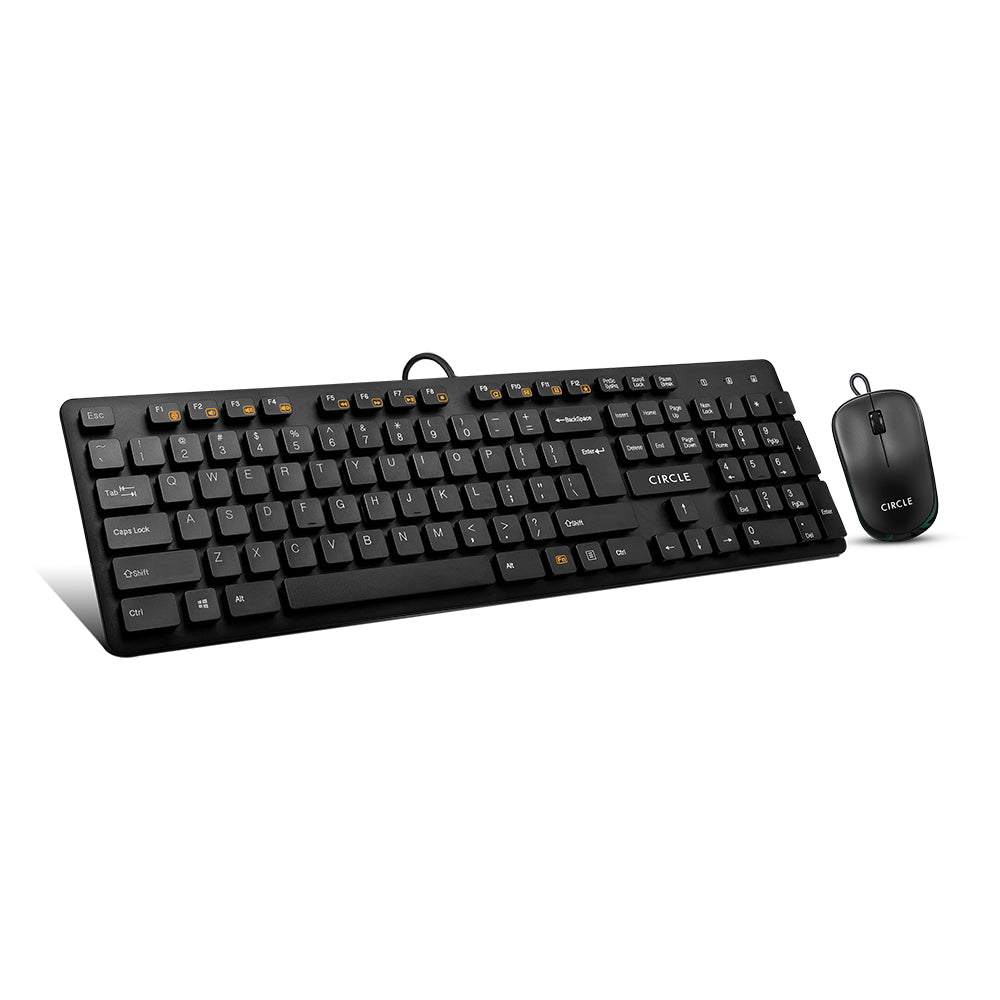 C43 Slim Multimedia Combo Black Keyboard & Mouse