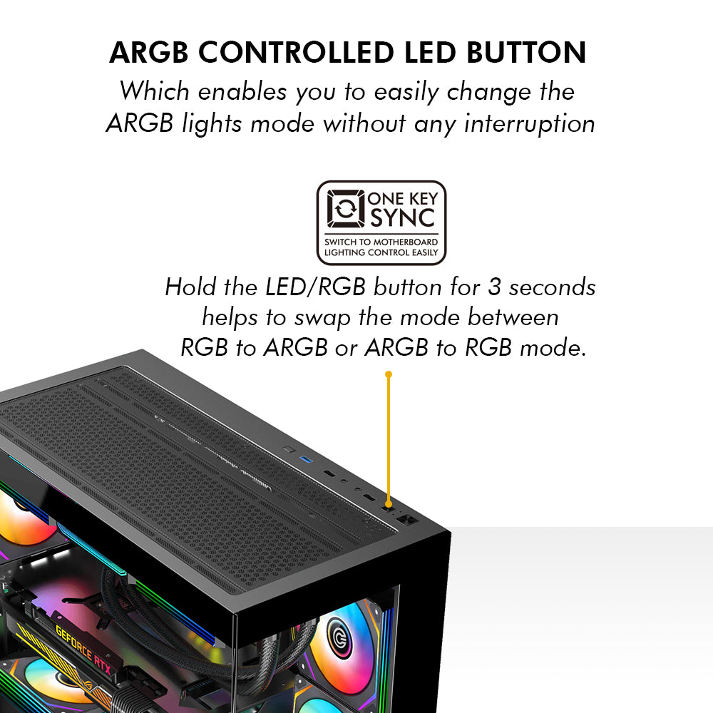 Defender Micro BTF ARGB - Black