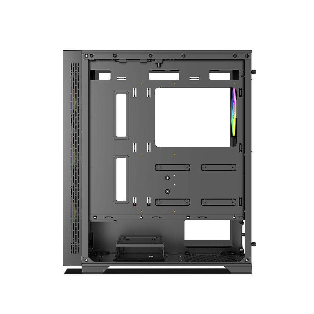Furious Glass 240 ARGB Mid-Tower Computer Case Gaming Cabinet - Black