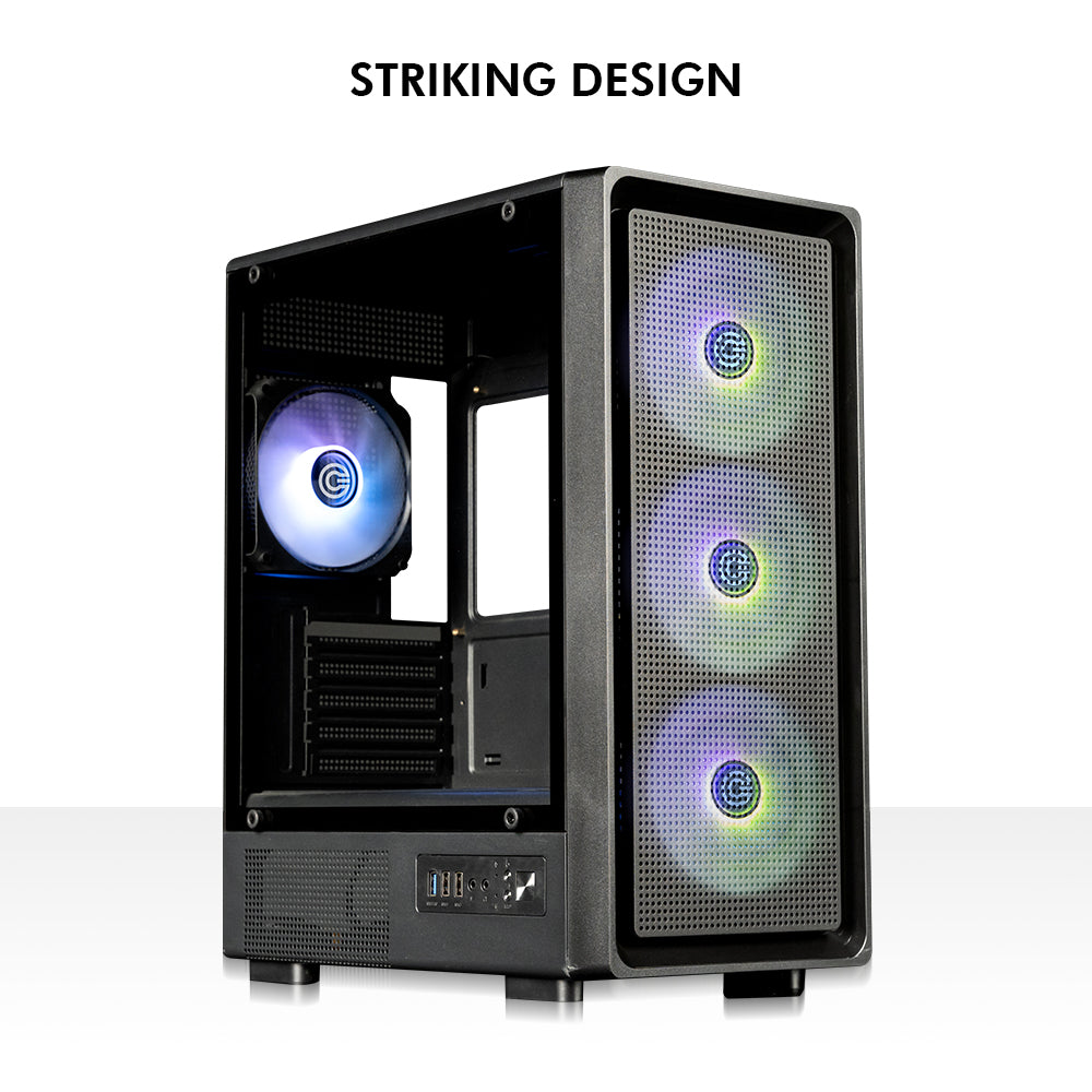 Gladius M1 Mid- Tower Computer Case | Gaming Cabinet - Black