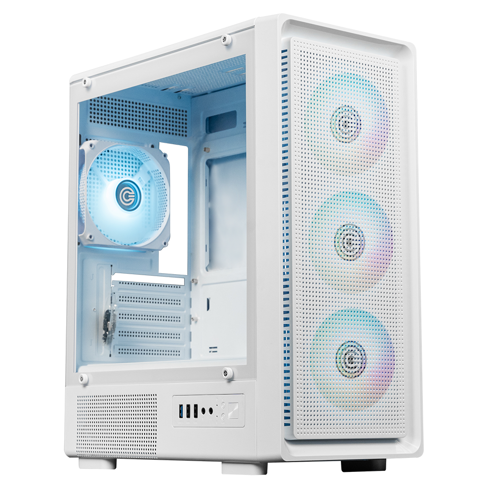 Gladius M1 Mid- Tower Computer Case | Gaming Cabinet - White