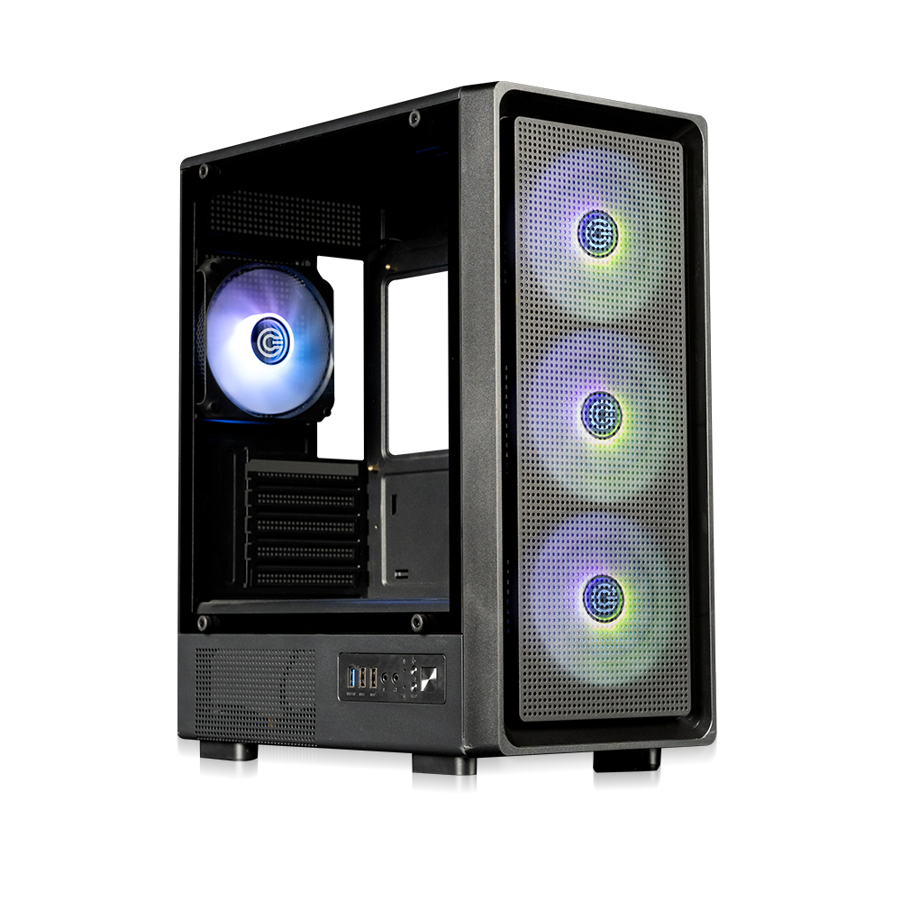 Gladius M1 Mid- Tower Computer Case | Gaming Cabinet - Black