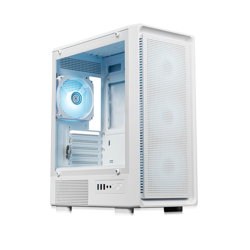 Gladius M1 Mid- Tower Computer Case | Gaming Cabinet - White