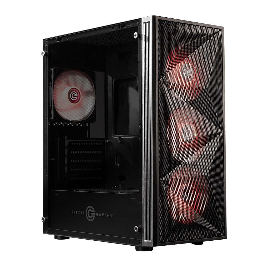 ELEGANTOR M1 Mid-Tower Case | Gaming Cabinet - Black