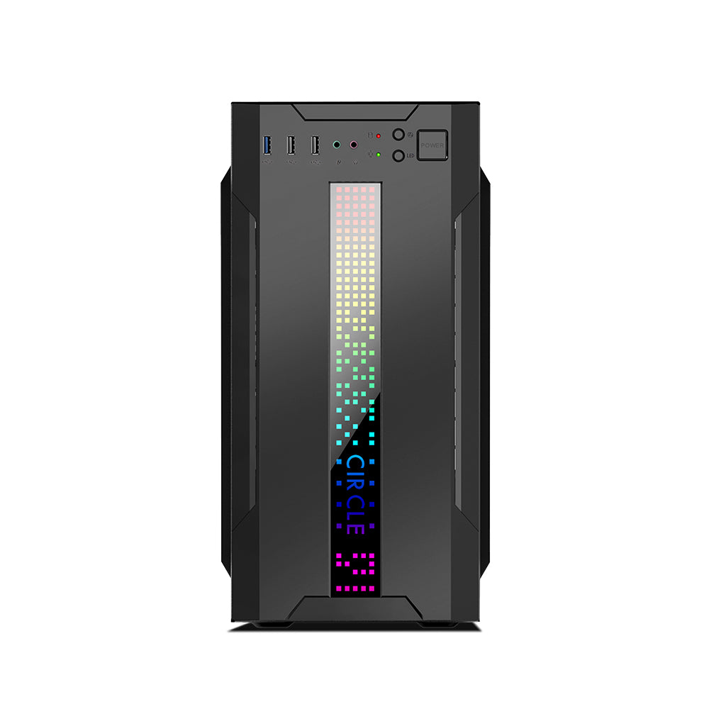 RADIANT 3.0 C-DOT CPU Cabinet - Black | Compact and Versatile Micro ATX Case