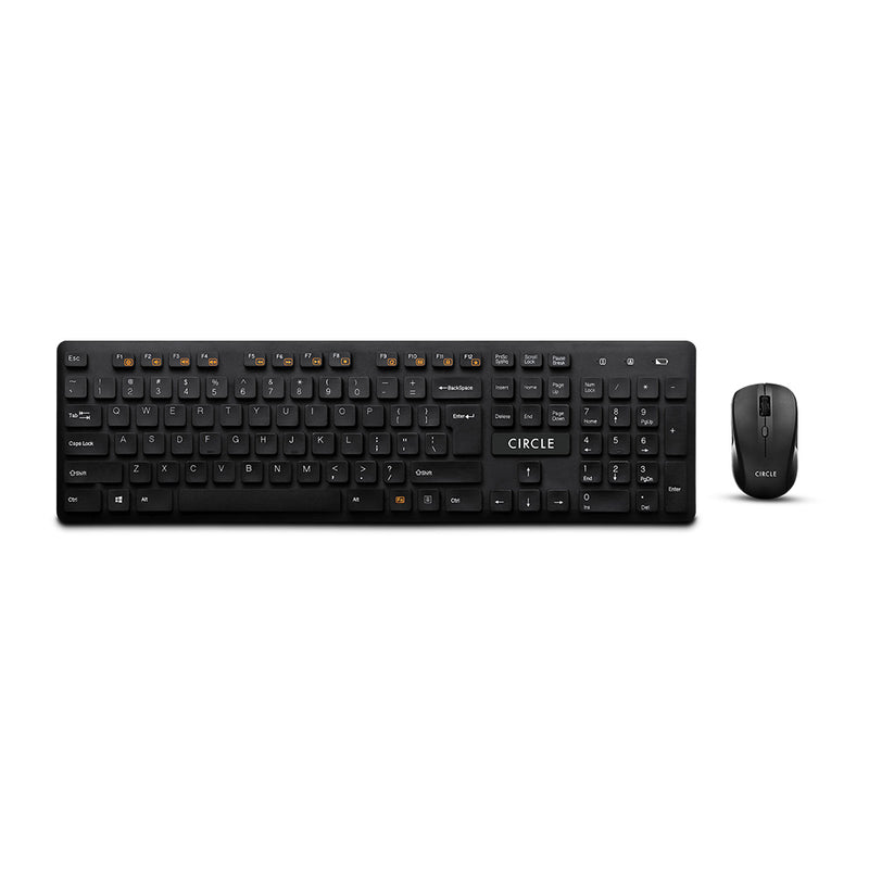 Keyboard Rover Rover A7 Black Wireless Keyboard & Mouse Combo | Sleek & Functional Design