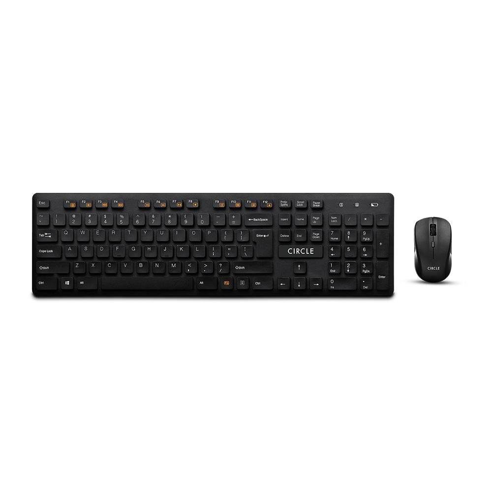 Rover A7 Wireless Combo Black Keyboard & Mouse - Sleek and Functional Input Solution