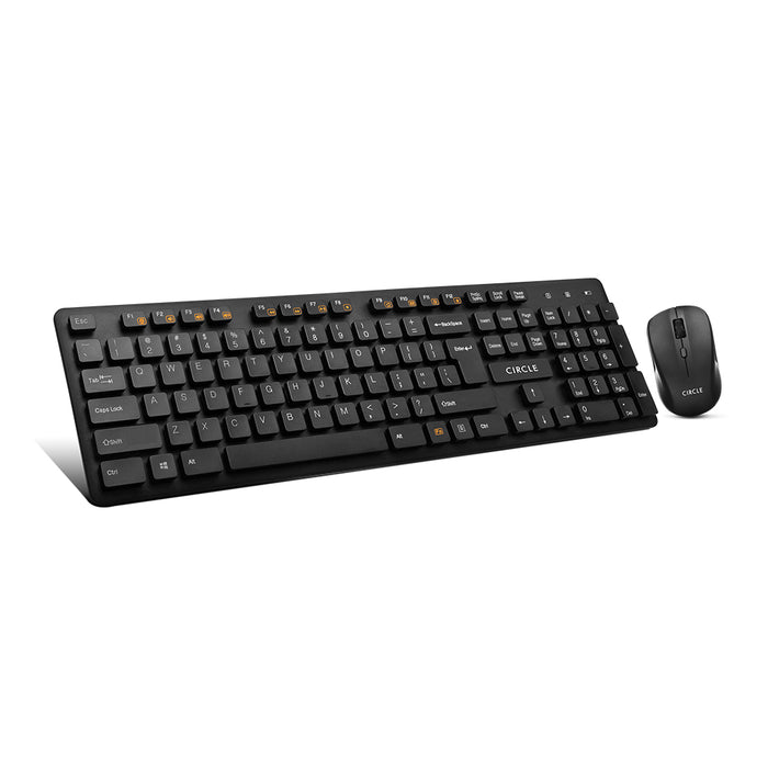 Keyboard Rover Rover A7 Black Wireless Keyboard & Mouse Combo | Sleek & Functional Design
