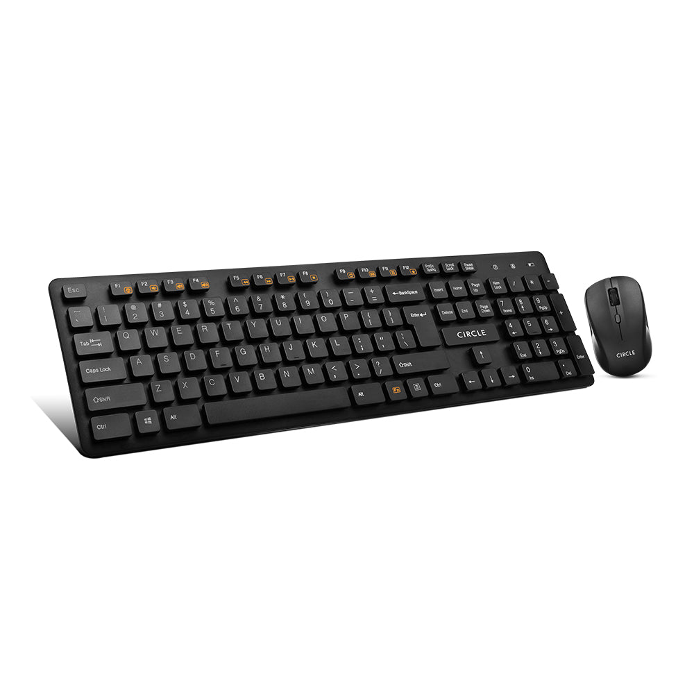Rover A7 Wireless Combo Black Keyboard & Mouse - Sleek and Functional Input Solution