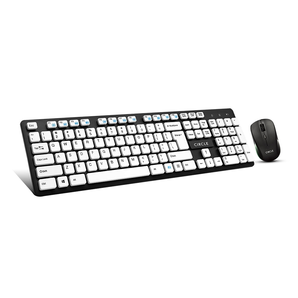 Rover A7 Wireless Combo White Keyboard & Mouse - Sleek and Stylish Input Solution
