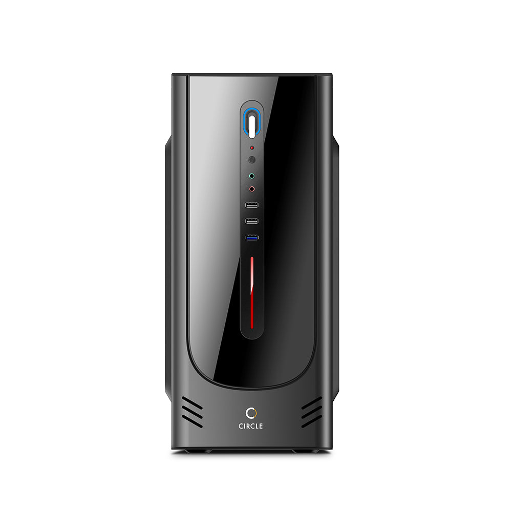 ROYALE USB 3.0 CPU Cabinet - Black | Modern Design with Enhanced Connectivity