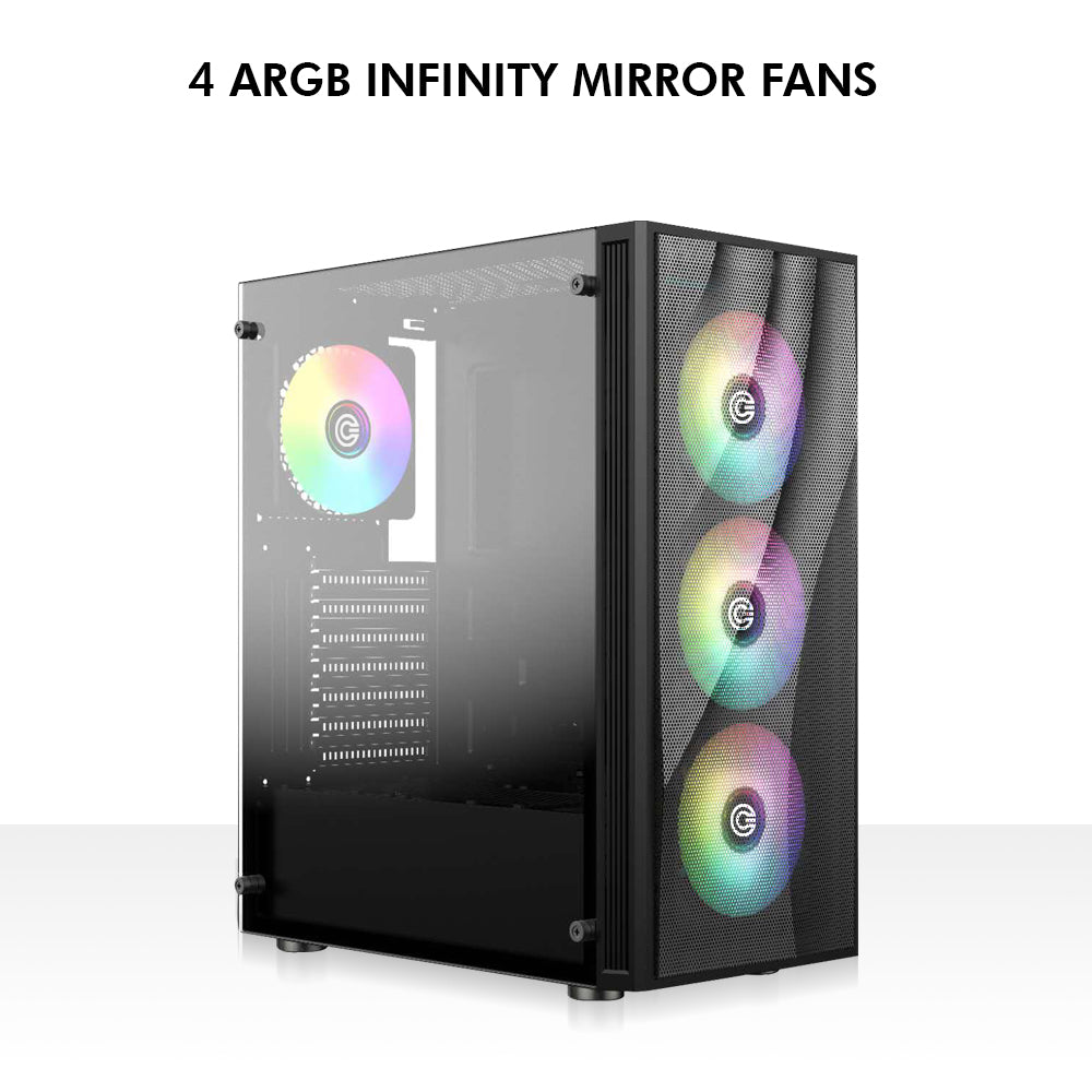 Xtender X1 Mid- Tower Computer Case | Gaming Cabinet - Black