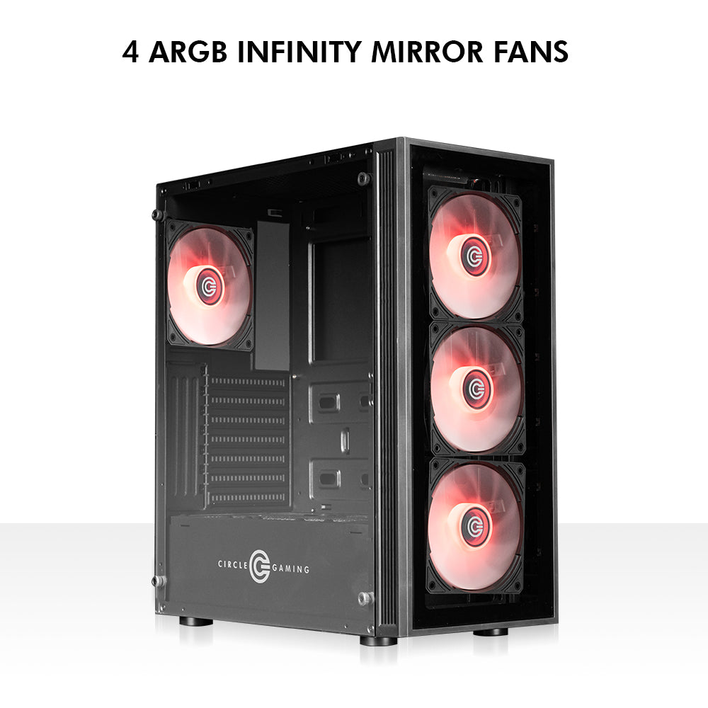 Xtender X2 Mid- Tower Computer Case | Gaming Cabinet - Black